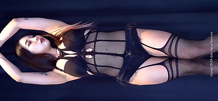 Korean girl tease